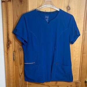 🌻5 for $30🌻 Cherokee Statement Royal Blue V-Neck Scrub Top